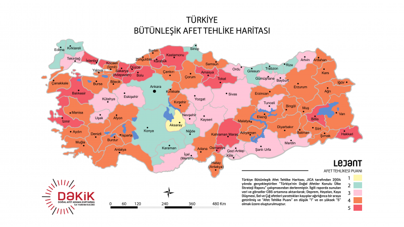 Bütünleşik <b class='text-danger'>Afet</b> Tehlike Haritası