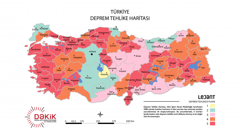 Deprem Tehlike Haritası