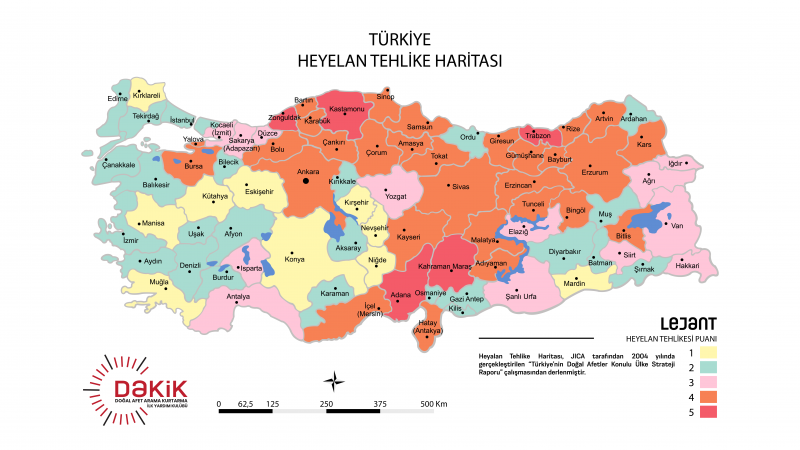 Heyelan Tehlike Haritası